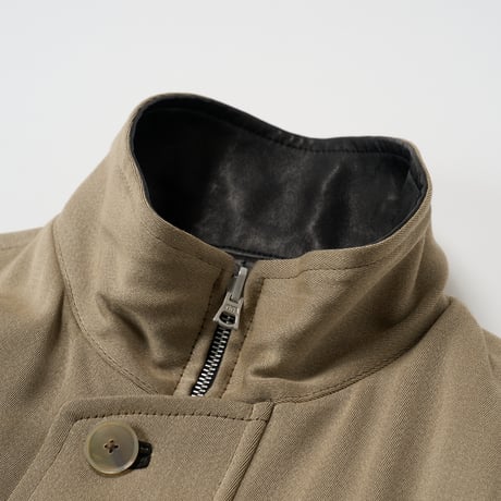 AURALEE (オーラリー) / Reversible Wool Twisted Twill / Sheep Leather Half Coat