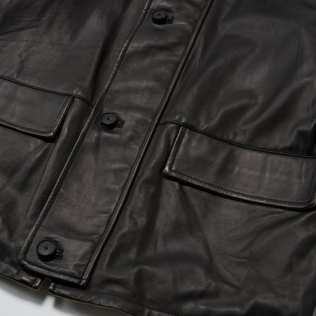 AURALEE (オーラリー) / Reversible Wool Twisted Twill / Sheep Leather Half Coat