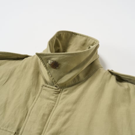AURALEE (オーラリー) / Brushed Silk Linen Satin Padded Military Blouson