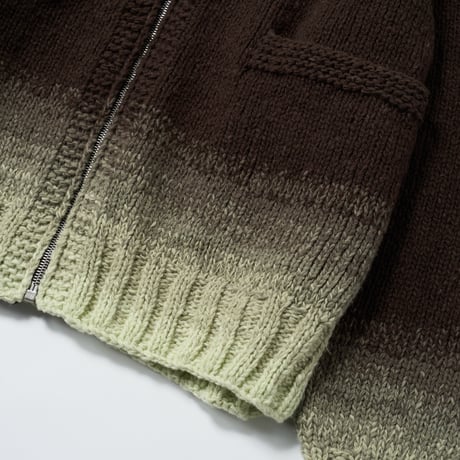 AURALEE (オーラリー) / Wool Low-Gauge Knit Zip Cowichan