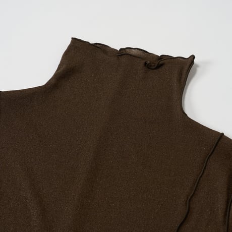 HAKUJI (ハクジ) / Shiny rib HN pullover