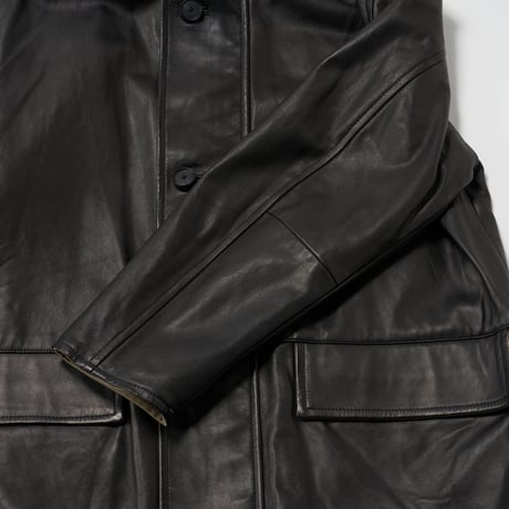 AURALEE (オーラリー) / Reversible Wool Twisted Twill / Sheep Leather Half Coat