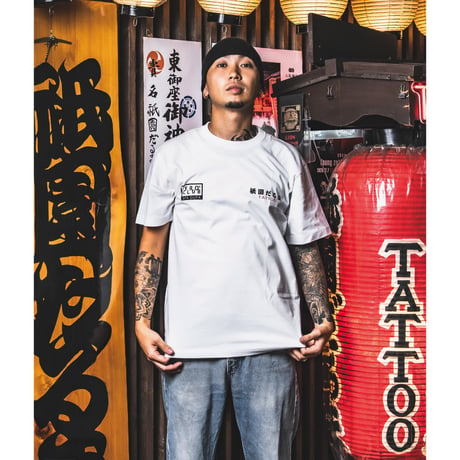 FROCLUB×祇園だるま S/S TEE WHITE