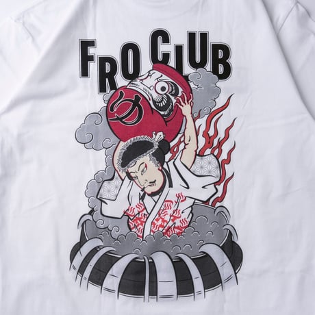 FROCLUB×祇園だるま S/S TEE WHITE