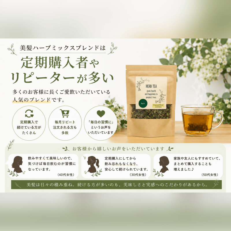 美髪ハーブミックスブレンド ハーブティー | Herb Tea AOZORA