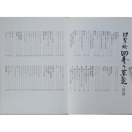 はがき絵 四季の草花 増渕澄子 日貿出版社