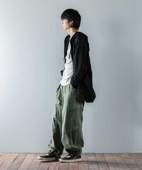 ARTE POVERA｜【 23WI54 】ヨーロッパミリタリーMIX RE-フードブルゾン