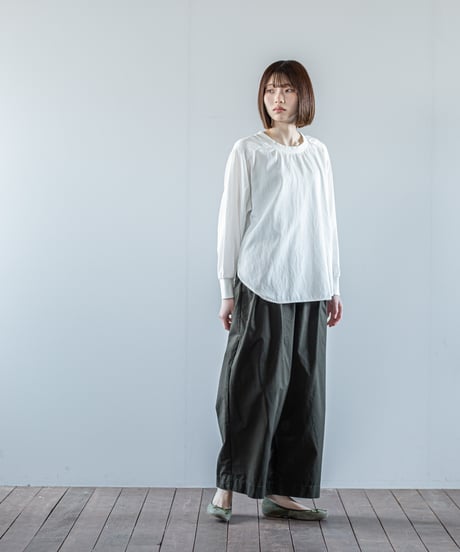 ATPOVA｜【 26WI59 】 コットン＆シルク 2タックイージーPT