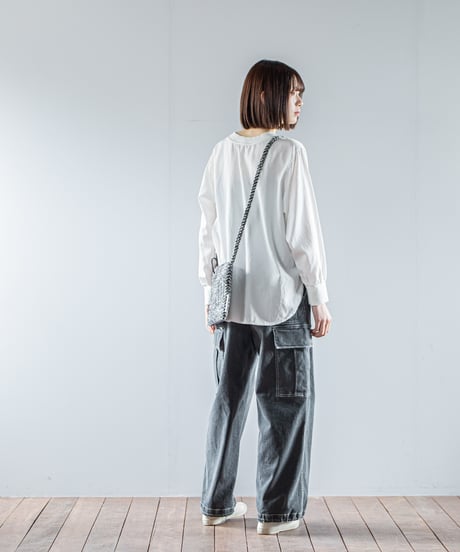 ATPOVA｜【 26WI35 】 縮絨ウールヘリンボーン サコッシュ (M)