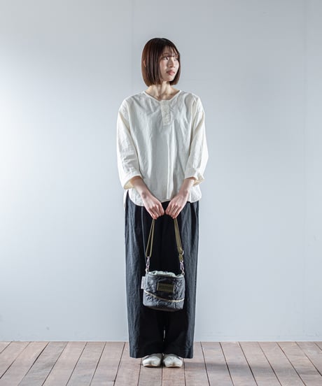 ARTE POVERA｜【 26WI65 】 チェコキルトパンツ(黒染) RE-巾着ショルダーBAG (S)