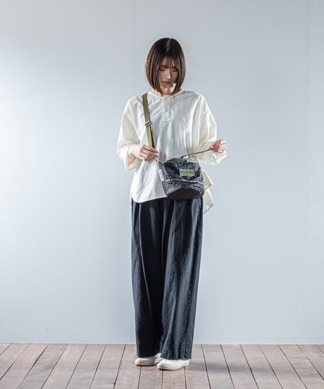 ARTE POVERA｜【 26WI65 】 チェコキルトパンツ(黒染) RE-巾着ショルダーBAG (S)