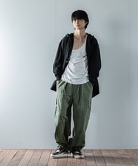 ARTE POVERA｜【 23WI54 】ヨーロッパミリタリーMIX RE-フードブルゾン