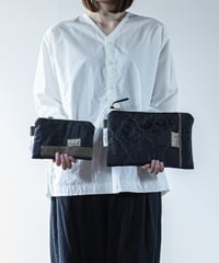 ★ARTE POVERA｜【 26WI72 】 チェコキルトパンツ（黒染め） RE-ポーチ（M）