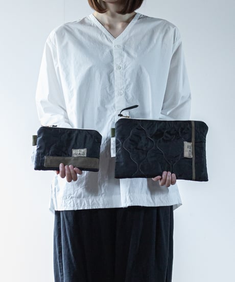 ★ARTE POVERA｜【 26WI72 】 チェコキルトパンツ（黒染め） RE-ポーチ（M）