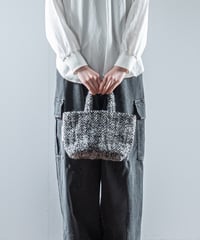 ATPOVA｜【 26WI37 】 縮絨ウールヘリンボーン トートBAG (S)