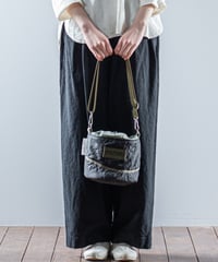 ARTE POVERA｜【 26WI65 】 チェコキルトパンツ(黒染) RE-巾着ショルダーBAG (S)