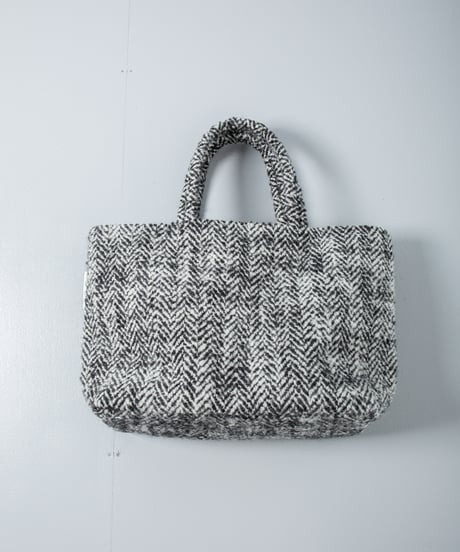 ATPOVA｜【 26WI39 】 縮絨ウールヘリンボーン トートBAG (L)