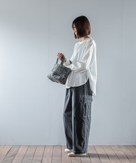 ATPOVA｜【 26WI37 】 縮絨ウールヘリンボーン トートBAG (S)