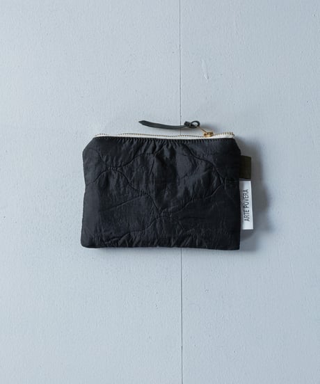 ★ARTE POVERA｜【 26WI71 】 チェコキルトパンツ（黒染め） RE-ポーチ（S）