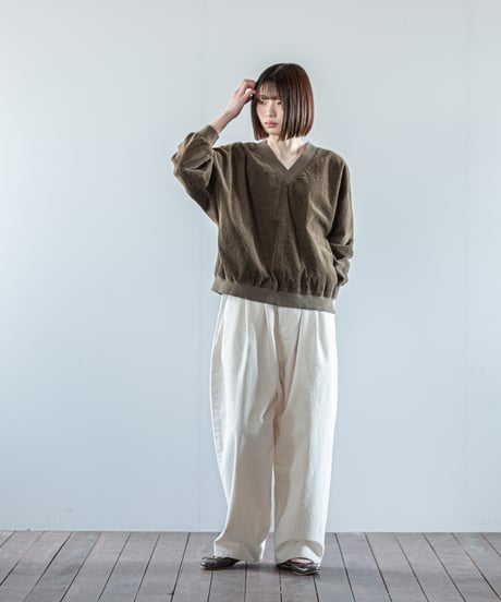 ATPOVA｜【 26WI41 】 コーデュロイ ラグランV (製品染)