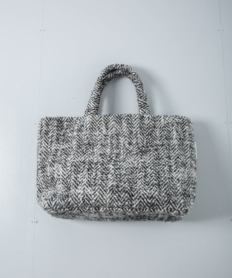 ATPOVA｜【 26WI39 】 縮絨ウールヘリンボーン トートBAG (L)