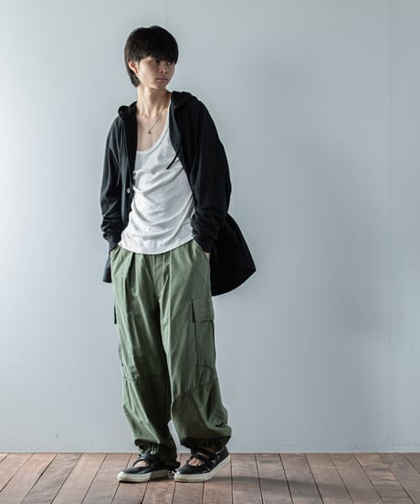 ARTE POVERA｜【 23WI54 】ヨーロッパミリタリーMIX RE-フードブルゾン