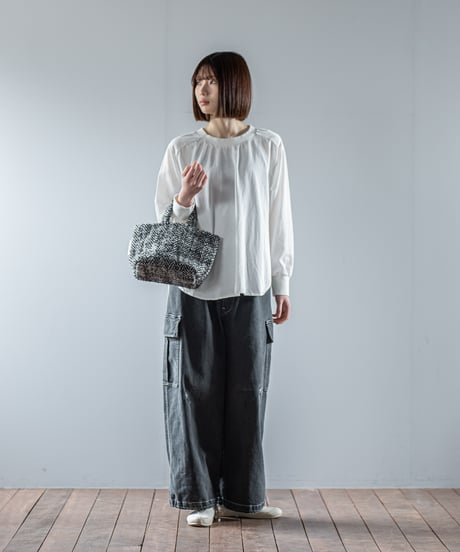 ATPOVA｜【 26WI37 】 縮絨ウールヘリンボーン トートBAG (S)