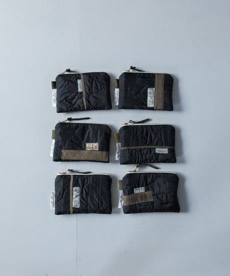 ★ARTE POVERA｜【 26WI71 】 チェコキルトパンツ（黒染め） RE-ポーチ（S）