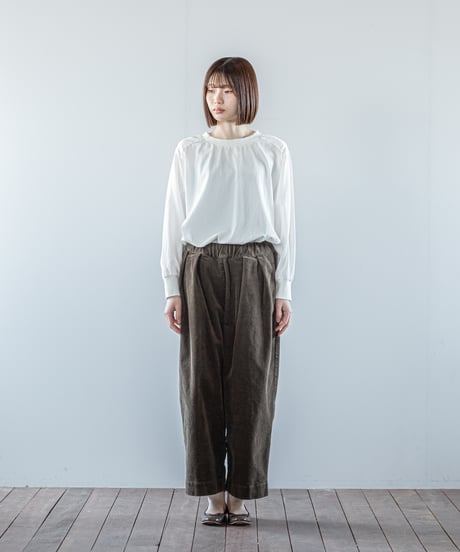 ATPOVA｜【 26WI43 】 コーデュロイ 2タックイージーPT(製品染)