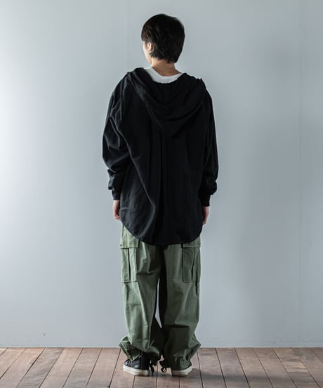 ARTE POVERA｜【 23WI54 】ヨーロッパミリタリーMIX RE-フードブルゾン