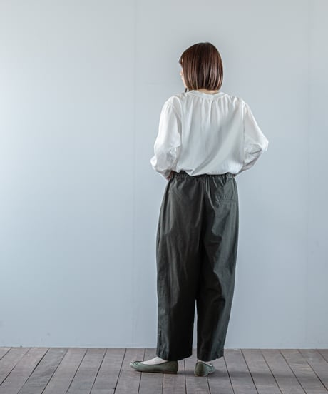 ATPOVA｜【 26WI59 】 コットン＆シルク 2タックイージーPT