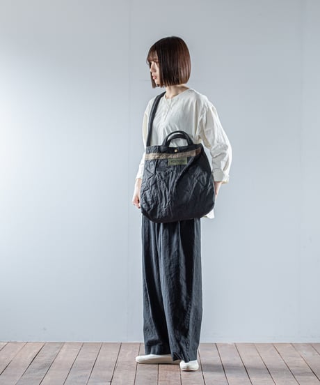 ARTE POVERA｜【 26WI64 】 チェコキルトパンツ(黒染) RE-トート＆ショルダーBAG