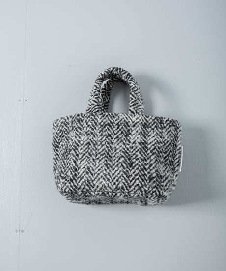 ATPOVA｜【 26WI37 】 縮絨ウールヘリンボーン トートBAG (S)
