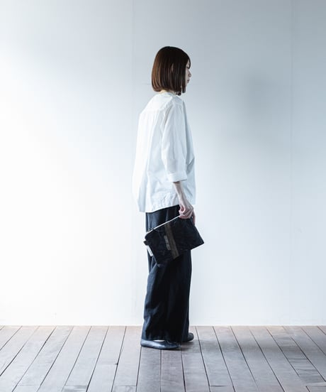★ARTE POVERA｜【 26WI72 】 チェコキルトパンツ（黒染め） RE-ポーチ（M）