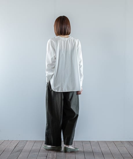 ATPOVA｜【 26WI59 】 コットン＆シルク 2タックイージーPT