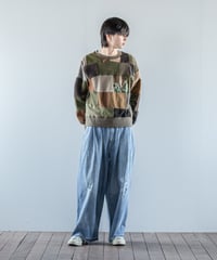 ARTE POVERA｜【 26WI63 】 ARMEE MIXファブリック RE-パッチワーククルースウェット