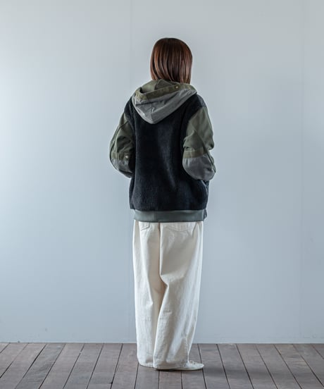 ARTE POVERA｜【 26WI68 】 チェコキルトパンツ(黒染) RE-フードJKT