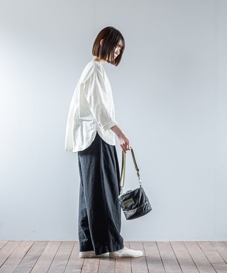 ARTE POVERA｜【 26WI65 】 チェコキルトパンツ(黒染) RE-巾着ショルダーBAG (S)