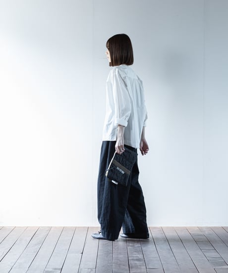 ★ARTE POVERA｜【 26WI72 】 チェコキルトパンツ（黒染め） RE-ポーチ（M）