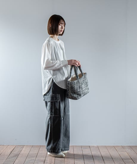 ATPOVA｜【 26WI38 】 縮絨ウールヘリンボーン トートBAG (M)