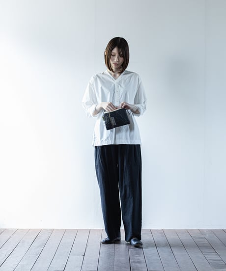 ★ARTE POVERA｜【 26WI71 】 チェコキルトパンツ（黒染め） RE-ポーチ（S）