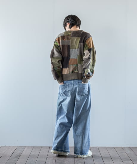 ARTE POVERA｜【 26WI63 】 ARMEE MIXファブリック RE-パッチワーククルースウェット