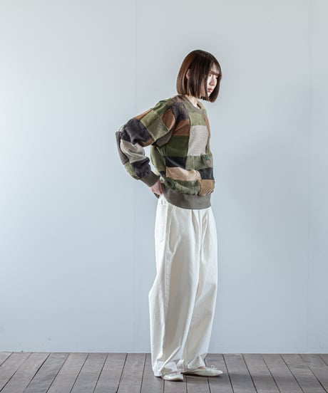 ARTE POVERA｜【 26WI63 】 ARMEE MIXファブリック RE-パッチワーククルースウェット