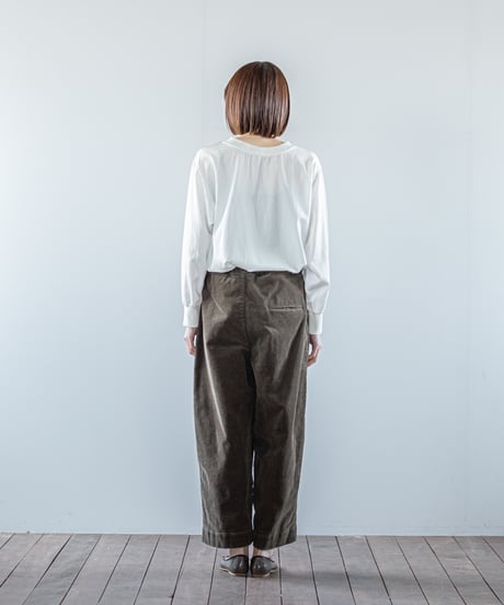 ATPOVA｜【 26WI43 】 コーデュロイ 2タックイージーPT(製品染)