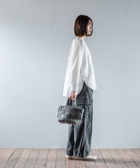 ATPOVA｜【 26WI37 】 縮絨ウールヘリンボーン トートBAG (S)