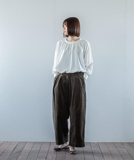 ATPOVA｜【 26WI43 】 コーデュロイ 2タックイージーPT(製品染)