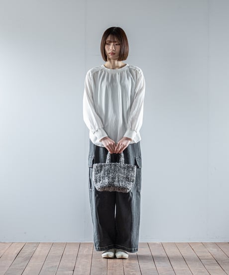 ATPOVA｜【 26WI37 】 縮絨ウールヘリンボーン トートBAG (S)