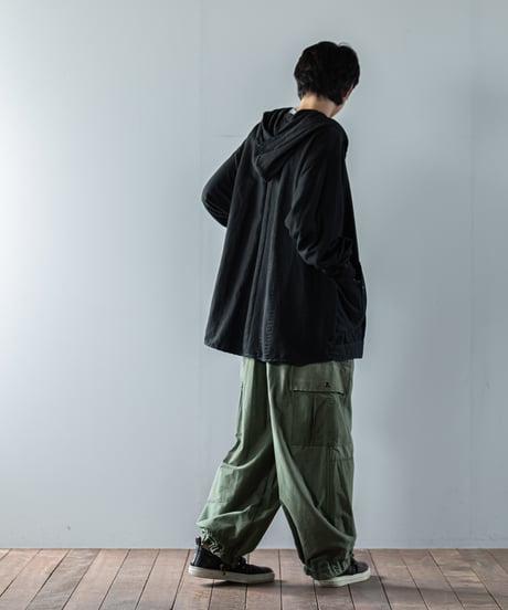 ARTE POVERA｜【 23WI54 】ヨーロッパミリタリーMIX RE-フードブルゾン