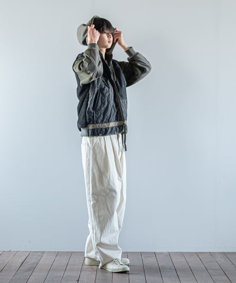 ARTE POVERA｜【 26WI68 】 チェコキルトパンツ(黒染) RE-フードJKT