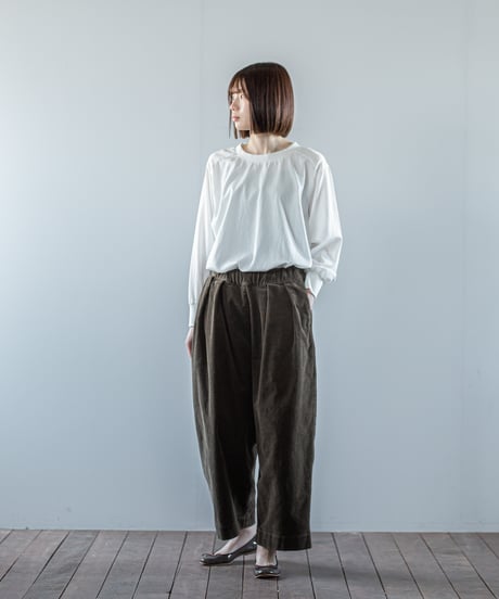 ATPOVA｜【 26WI43 】 コーデュロイ 2タックイージーPT(製品染)